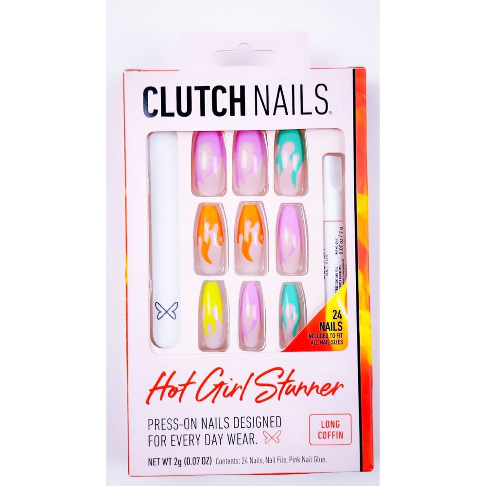 Clutch Nails - Hot Girl Stunner Extra Long Coffin Press-On Nails (Set of 24)